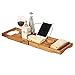 Produktbild LIMING-Bathroom Badewannenablage Holz Badewanne Tablett Bambus, Badewanne Tablett Caddy Badewanne Tablett Edelstahl Badewanne Tablett für Laptop Tablet badewannenablage