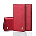 Produktbild Big-Mountain Leder Case Cover Für iPhone XR 6.1 Zoll | Magnetischer Schlag Mappen Karten Kartenhalter Flip Slot Wallet Hülle | Luxus Fall Standing Klapphülle Schlag Mappen Abdeckung (Rot)