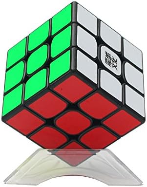 Dingze New MoYu Weilong GTS2 3x3x3 Cube Speed Puzzle smooth turning Magic Cube Black + One Cube Bag
