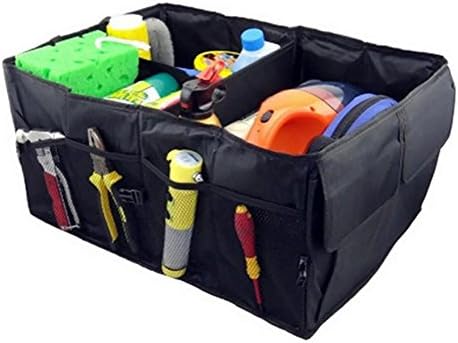 TOCHENG Car Trunk Organizer – Great For Car, SUV, Truck, Minivan, Home- Collapsible For Easy Storage