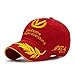 Produktbild shunlidas Hüte Dekorationen Fischerhutherrenhut Sommermode Baseball Cap Duck Zunge Racing Cap, Verstellbarer Kopfumfang Für 56-60Cm, Gules