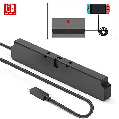 Instalación fácil Dock y cable extensor de cargador para Nintendo Switch, cable USB 3.1 tipo C, velocidad de transferencia de datos de 10 Gbps - 50 cm