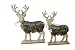 Produktbild Home Collections Boltze Holz Hirsch Aufsteller mit Fell braun 2 Stück stehend 25 u 29 cm