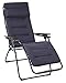 Produktbild Lafuma gepolsterter Relax-Liegestuhl, klappbar und verstellbar, Futura Air Comfort, Acier (Schwarz), LFM2413-6135