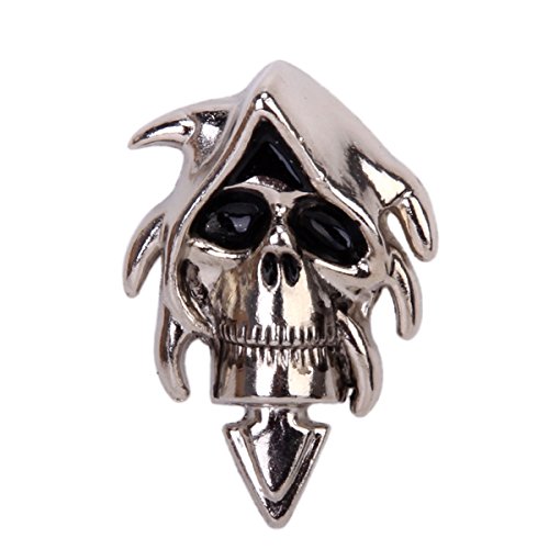 5x Skull Head Totenkopf Schädel Spike Screwback Studs Nieten DIY Ziernieten Niet - 3
