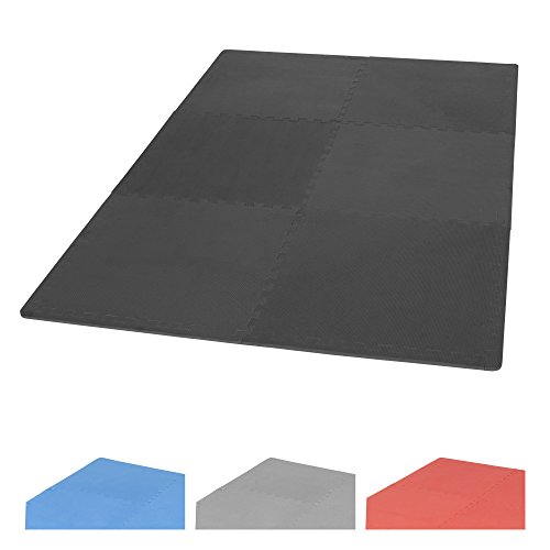 Schutzmatten Set Gorilla Sports - 6 Matten + 12 Endstücke in verschiedenen Farben 62,5x62,5