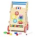 Produktbild Gehhilfe Baby Walker Holz Hand Push Walker 6-18 Monate Kinder Walker Spielzeug (Holzfarbe)
