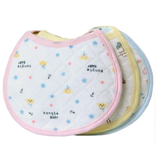 5pc Baby Boy Girl Unisex String Drooler Terry Bib Napkin