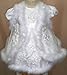 Stunning Baby Girls Maribou trim Christening Gown (6-12months)