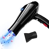 Diffusor und Düse - Verwenden Sie den voluminösen Fingerdiffusor, um sanft gewundene Wellen zu erzielen, oder bringen Sie die Konzentratordüse für glattes, glänzendes Haar an. .