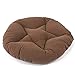Produktbild CCYYJJ Runde Baumwolle Hanf Chair Pads, Tatami Kissen Weiche, Bequeme Futon Pet Mat Farbe - Braun mit Einem Durchmesser von 50 cm (20 Zoll)