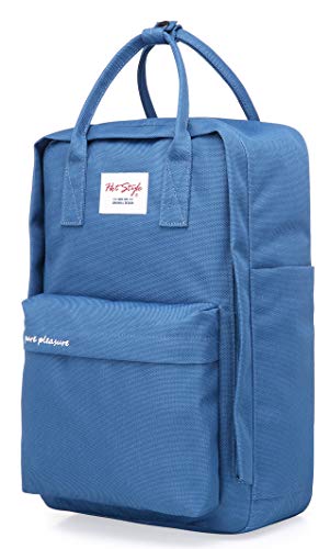 Preisvergleich Produktbild Pure Pleasure Universität Schulranzen Reiserucksack / 42x28x12cm / Hält 15,6-Zoll Laptop / Hellblau