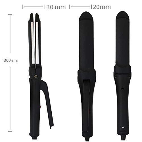 Nulijianchi2 Hair Straightener Ceramic Perm Professional Electric Splint Multi-Function Hairdresser Does Not Hurt Hair  Black