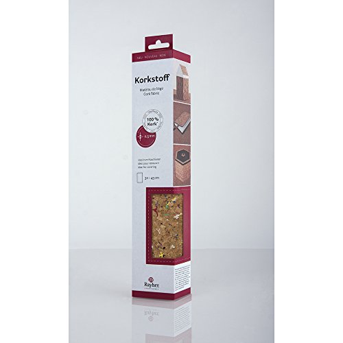 RAYHER 63018000 Korkstoff Granulat, 45 x 30 cm gerollt, 0,5 mm, Box 1-Rolle, natur / bunt, 3,3 x 0,6 x 0,5 cm - 2