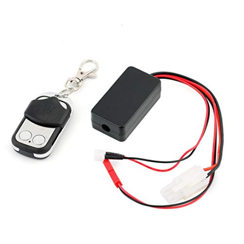 Monllack Automatic Crawler Winch Control Wireless Remote Controller Receiver for 1/10 RC Car Off-road Axial SCX10 CC01
