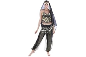 cuteDIY Kostüm Damen Bauchtanz-Komplet