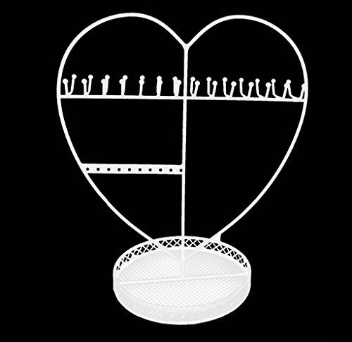 Metall Schmuckständer im Herz Design - Schmuck Organizer Halter Aufbewahrung Box