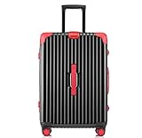 DDPP Trolley Box-Aluminum Rahmen PC-Koffer 20 Zoll Box Password Box Universal Rad,Black