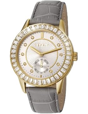 Seren Women'Esprit Herren-Armbanduhr 1725.1562 Analog Quarz Leder grau ES107422006