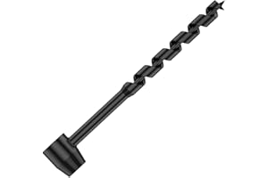 IRAZA Handbohrer,Handbohrmaschine für Holzbearbeitung,Manueller Schraubenschlüssel,Erdlochbohrer,Spiralbohrer für Outdoor-Camping, Wandern, Dschungelabenteuer (16 * 230)