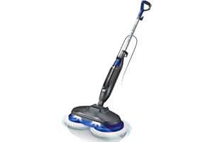 eziclean Balai 2 en 1 : Nettoyeur Vapeur/Cireuse de Parquet Steam Wave 360