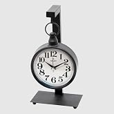 Galaxy Premium Metal Body Office and Home Desktop Quiet Flowing Clock 35 cm Height