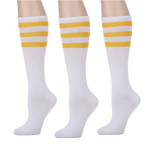 Preisvergleich Produktbild 3 paar kniestrümpfe damen herren knie socken college socken