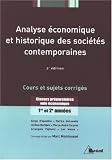 Image de Analyse économique et historique des sociétés contemporaines