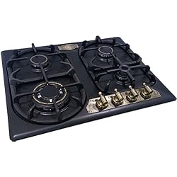 Kaiser Empire Plaque de cuisson à gaz avec plaque de cuisson en métal et plaque de cuisson à gaz ergonomique 60 cm