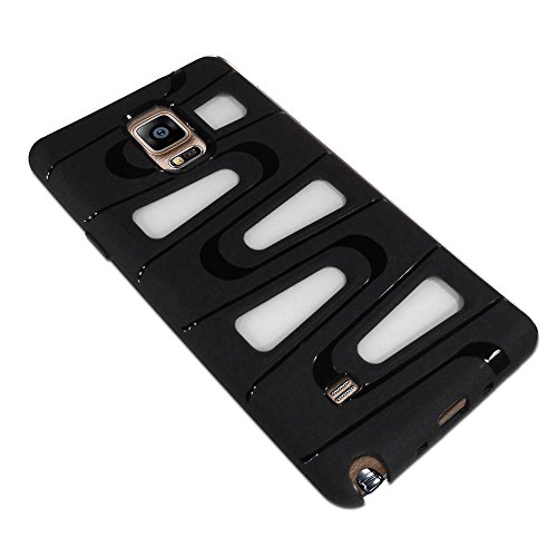 Donkeyphone 599371031 - funda carcasa hibrida blanca 2 en 1 dise  u00f1o zig zag samsung galaxy note 4 n910f