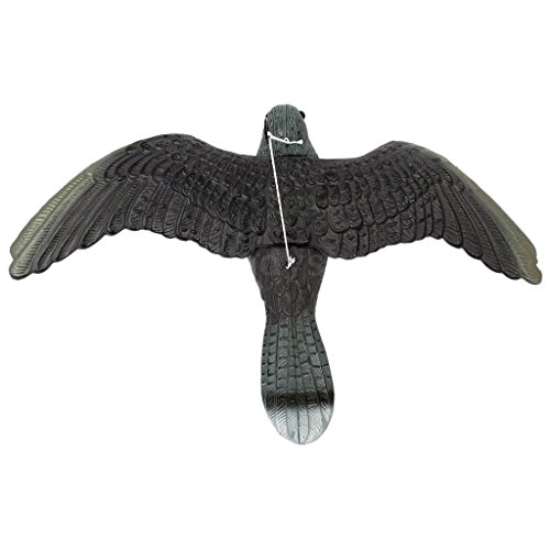 MagiDeal Realistisch Fliegende Vogelscheuche Vogel Taube Köder Schädlingsbekämpfung Garten - 3