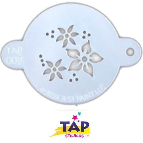TAP Re-useable Face Paint Stencils - TAP002 Flowers