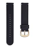 Lilienthal Berlin - Made in Germany – Wechselarmband, vegetabil gegerbtes Leder L1 (Farbe: schwarz / Schließe: gold)