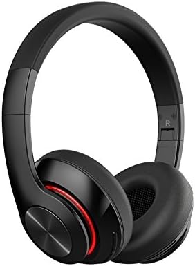 BLUEHUAF Headband Wireless Bluetooth Music Headset Computer Notebook Game Wired Headset Mobile Phone Universal,Black