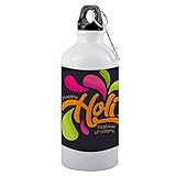 Color yard Best Happy Holi Festival of Colors Quote on Sipper Bottle