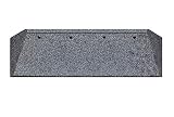 türschwellenrampe 3 cm Tiefe: 25 cm Bordsteinrampe 50-100 mm aus Gummifasern - Auffahrrampe - Türschwellenrampe mit eingelagerten U-Scheiben zur Befestigung und beidseitiger Abschrägung (100 x 25 x 8 cm)