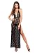 Produktbild Leg Avenue 88015 - Romantische rückenfreie Langes Kleid aus Spitze, schwarz (Größe: Einheitsgröße)
