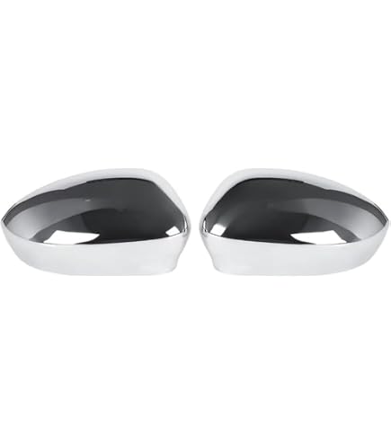 Couvercles De Rétroviseurs Ruolin Pour Fiat 500 (2007-2023) - Paire Argentée En ABS