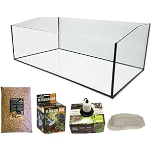 Reptiles Planet Eco Kit Terrarium mit Becken geöffnet für Schildkröte terrestrisch 80x 45x 30cm