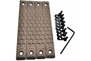 ProWildGear 4 Pcs/Set Nylon CNC RS Handguard Rail Cover Fit for M-Lok Compatible Systems Keymod Accessory