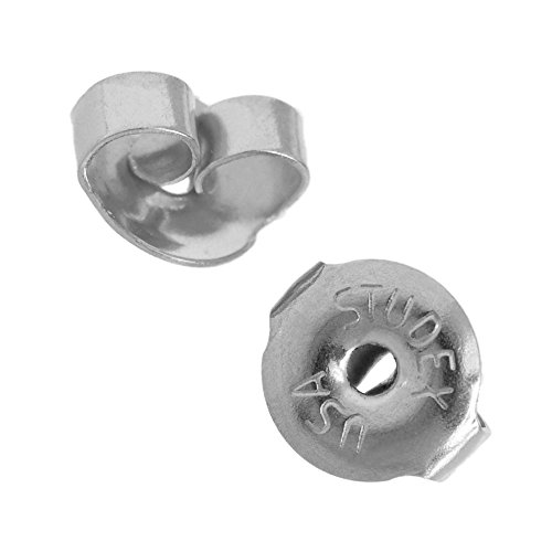 Studex, farfalline di sostituzione per orecchini, in acciaio inox, per Studex Sensitive, 1 coppia