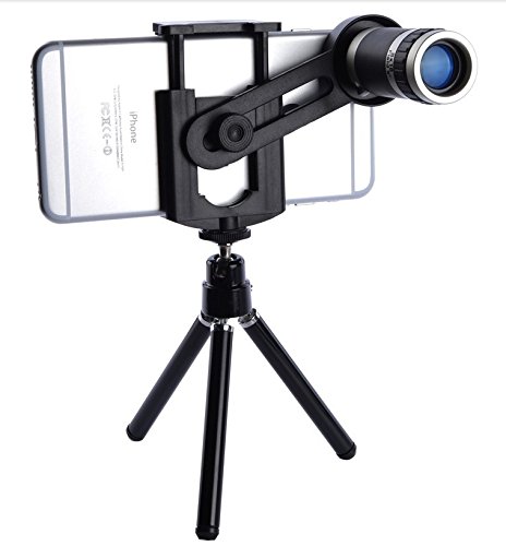 Universale Zoom 8 x per telefono cellulare con supporto per Telescopio-Supporto universale per Smartphone (8 x, obiettivo)