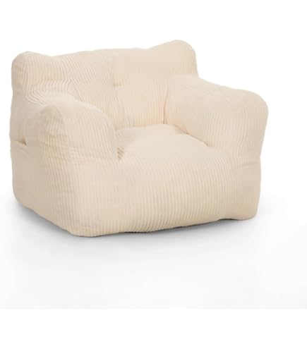 Petit Fauteuil Confortable Blanc | Peau Lainée