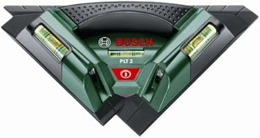 Bosch DIY Fliesenlaser PLT 2, 3x Batterien AA, Universalhalterung (Arbeitsbereich 7 m, +/- 0,5 mm/m Messgenauigkeit)