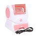 Produktbild Tragbarer Mini-Parfüm, Aroma-Kühlventilator, Aroma-Klimagerät, Mini-Parfüm, Aroma-Kühlung, klingenloser USB-/batteriebetriebener Tisch-Mini-Ventilator für Büro, Zuhause, Reisen rot Ventilator (Rot)