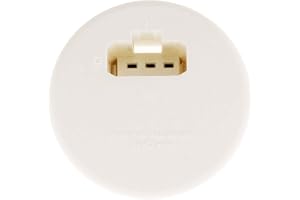 Zenitech - DCL Täckning För Ø80mm Väggbox - Integrerad DCL Kontakt 2 P+T 6A 250V - Förenklad Och Säker Installation - Kompati