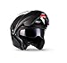 Produktbild Moto Helmets® F19 "Matt Black" · Motorrad-Helm · Klapp-Helm Modular-Helm Flip-up Integral-Helm Motorrad-Helm Roller-Helm Full-Face Scooter-Helm · ECE Sonnenvisier Schnellverschluss Tasche S (55-56cm)