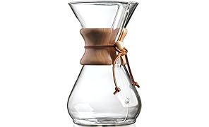 Chemex Kaffeekaraffee mit Holzhals - 8 Tassen