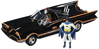 Jada Toys - 98259BK - Batmobile - 1966 Version - Avec Figurines - Echelle 1/24 - Noir/Rouge