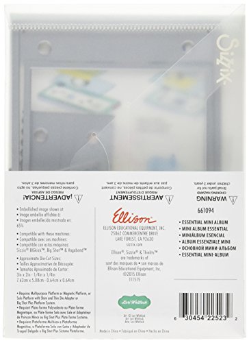confronta il prezzo Sizzix Ellison Pacco da 15 fustelle, Thinlits by Lori Whitlock, formato mini miglior prezzo